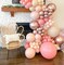 60 Pieces Retro Blush Pink Party Balloons, 12Inch Dusty Pink Metallic Chrome Rose Gold Balloons Beige Blush Latex Balloons for Birthday Wedding Baby Shower Party Decoration